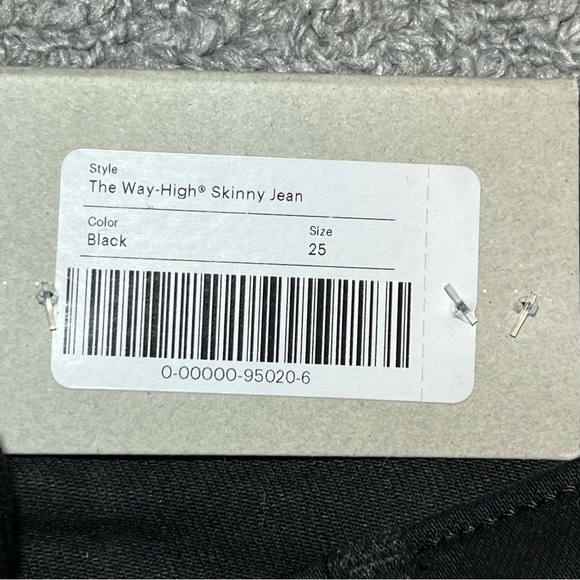 NWT Everlane The Way-High Skinny Crop Jeans Womens Size 25 Black Stretch - Picture 7 of 14